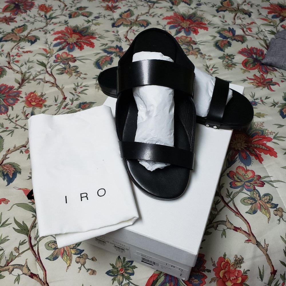IRO NIB EWA Minimalist Sandals Leather  Portugal Last Sz 6 - Picture 6 of 6